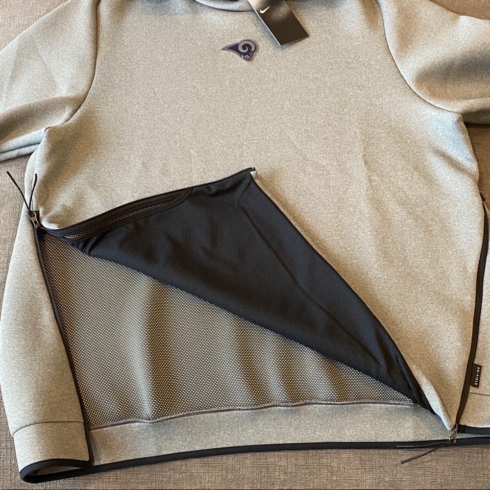 Nike LA Rams NFL On-Field Football Show-Out Hoodie - Picture 6 of 16